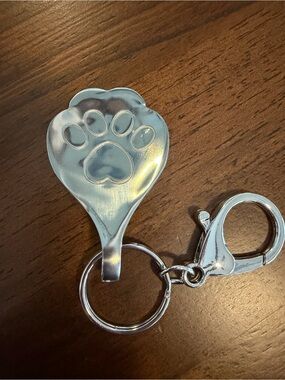 Paw Print Spoon Keychain